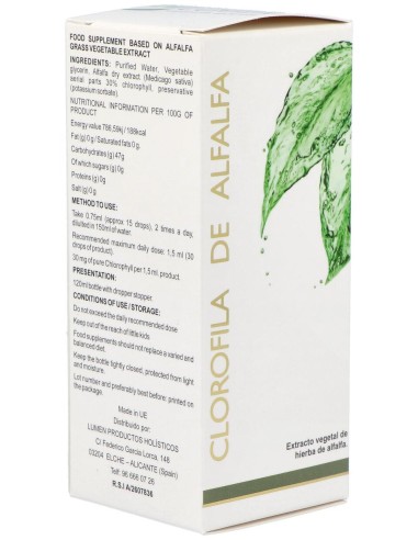 Lumen Clorofila De Alfalfa 120Ml