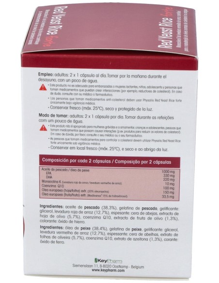 Levadura Roja De Arroz Q10 Forte 60Cap.