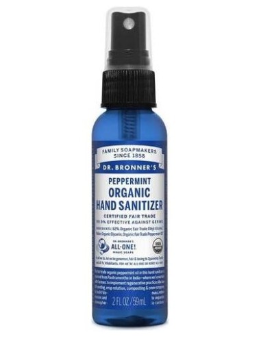 Dr. Bronner'S Organic Peppermint Hand Sanitiser 59Ml