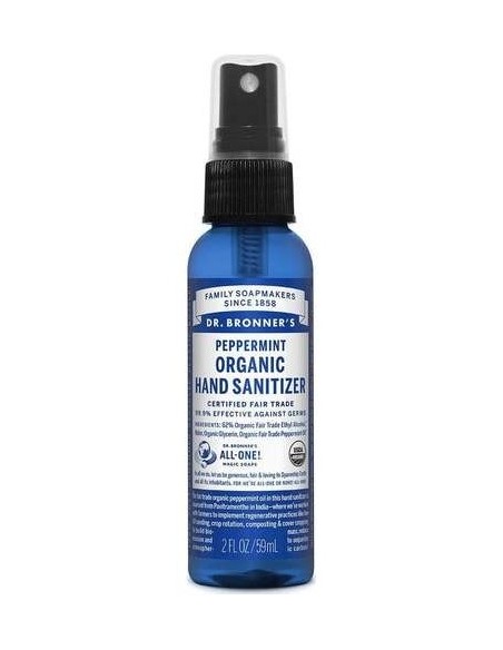 Dr. Bronner'S Organic Peppermint Hand Sanitiser 59Ml