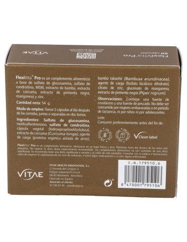 Vitae Flexivita Pro, 60 Cápsulas