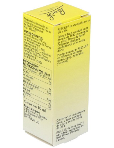 Rescue Remedy Gotas 10Ml. Flores Bach