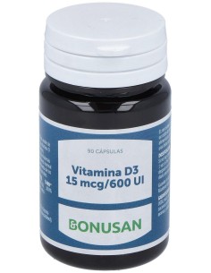 Bonusan Vitamina D3 15Mcg 90Caps
