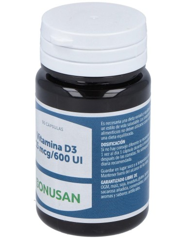 Bonusan Vitamina D3 15Mcg 90Caps