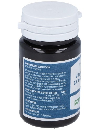 Bonusan Vitamina D3 15Mcg 90Caps