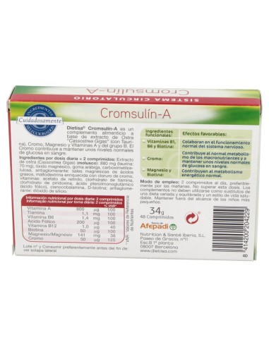 Cromsulin A (Diabetes) 48Comp