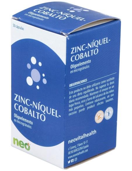 Zinc-Niquel-Cobalto Microgranulos Neo 50Cap.