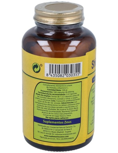 Shiitake-Ze 400Mg. 180Cap.