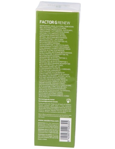 Sesderma Factor G Renew Óvalo Facial Y Cuello, 50 Ml