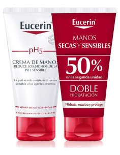 Duplo Eucerin Ph5 Crema De Manos, 2 Uds