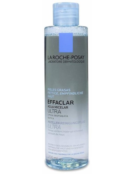 La Roche-Posay Effaclar Agua Micelar Ultra Pieles Grasas, 200 Ml