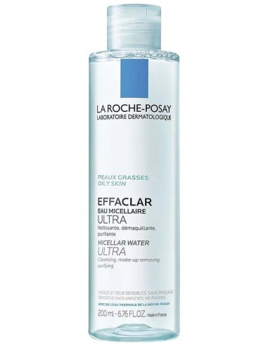 La Roche-Posay Effaclar Agua Micelar Ultra Pieles Grasas, 200 Ml