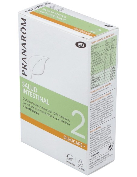 Pranarom Oleocaps+ 2 Salud Intestinal, 30 Cápsulas