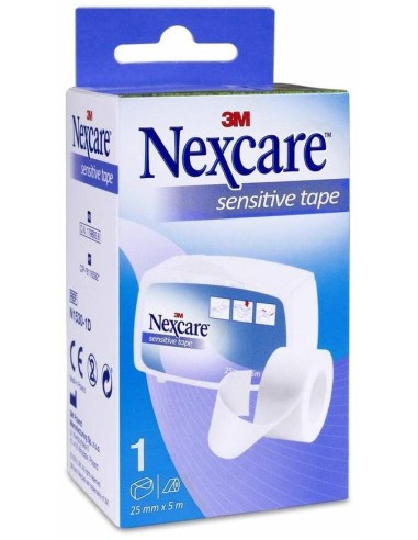 Nexcare Sensitive Tape Esparadrapo De Papel Con Portarrollos, 1 Ud