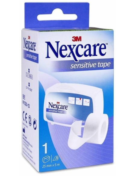 Nexcare Sensitive Tape Esparadrapo De Papel Con Portarrollos, 1 Ud