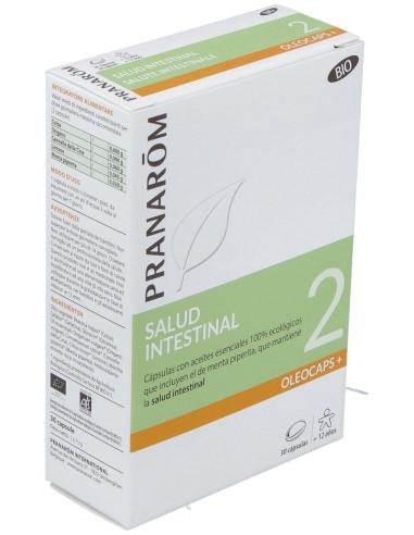 Pranarom Oleocaps+ 2 Salud Intestinal, 30 Cápsulas