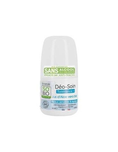 So Bio Etic Desodorante Roll On Tolerance Aloe Vera 50Ml