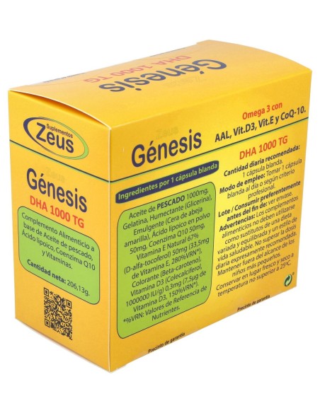 Genesis Dha Tg 1000 Omega 3 120Cap.