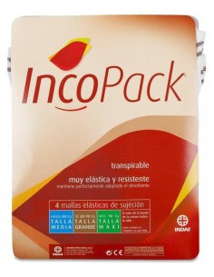 Indas Incopack Malla Elástica Talla Media 4Uds