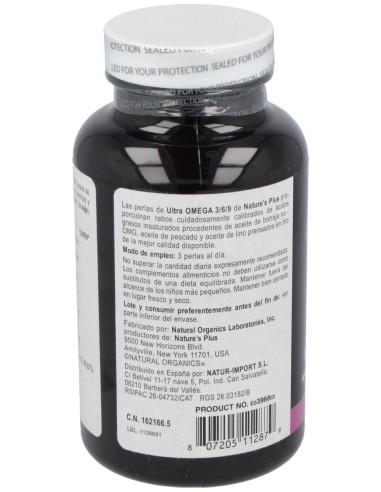 Ultra Omega 3-6-9 90Perlas