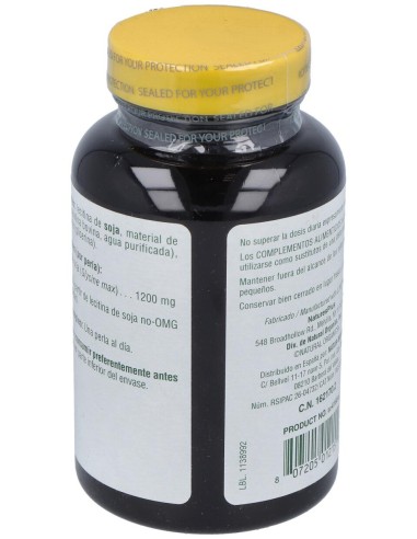 Lecitina De Soja 1200Mg. 90 Perlas