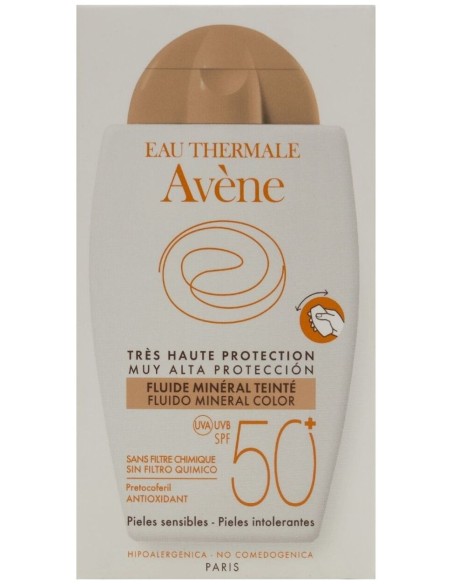 Avène Solar Fluido Mineral Color Spf50+ 40Ml