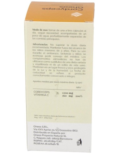 Cordyceps Gheos 90Cap.
