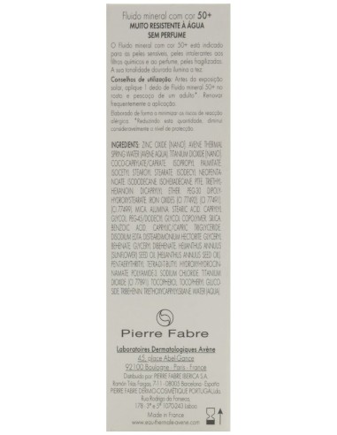 Avène Solar Fluido Mineral Color Spf50+ 40Ml