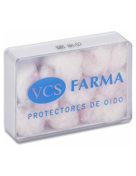 Vcs Pharma Tapones Oído Cera Y Algodón, 12 Uds