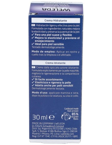Crema Hidratante Para Hombre 30Ml.