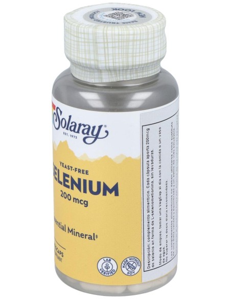 Selenium Sin Levaduras 200Mcg. 90Cap.