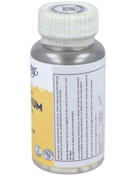Selenium Sin Levaduras 200Mcg. 90Cap.