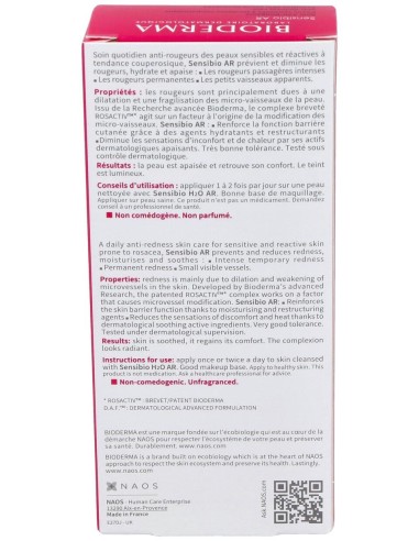 Sensibio Ar Crema Antirojeces 40Ml