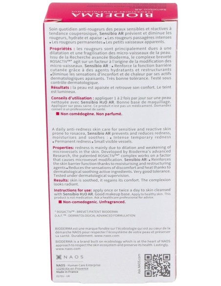 Sensibio Ar Crema Antirojeces 40Ml