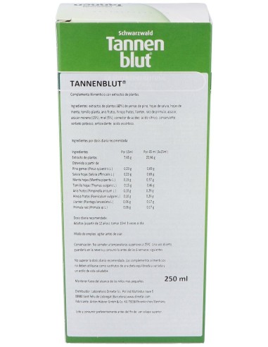 Tannenblut Bronquial Jarabe 250Ml.