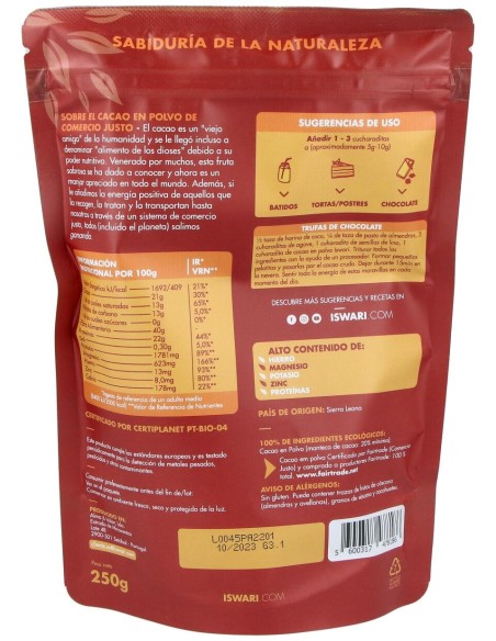 Cacao Superalimento 250Gr.
