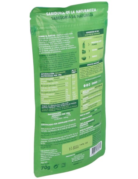 Matcha Superalimento 70Gr. Bio