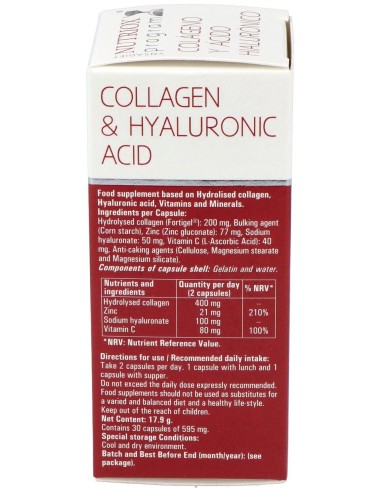 Ac. Hialuronico Y Colageno 30Cap.