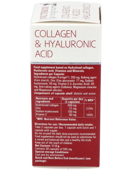 Ac. Hialuronico Y Colageno 30Cap.