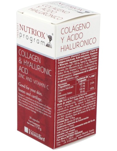 Ac. Hialuronico Y Colageno 30Cap.