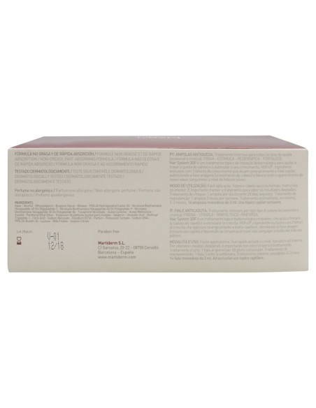 Martiderm® Hair System Ampollas Anticaída 14Amp