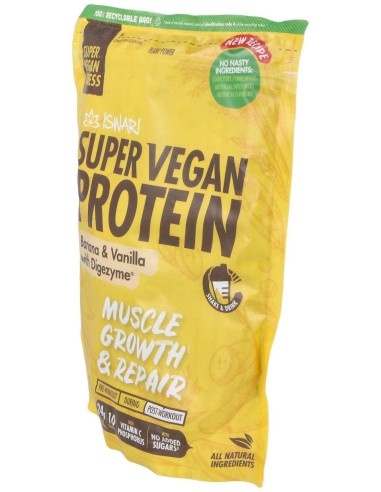 Super Vegan Protein Fitness Platano-Vainilla 350Gr