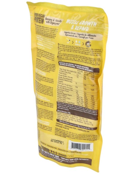 Super Vegan Protein Fitness Platano-Vainilla 350Gr