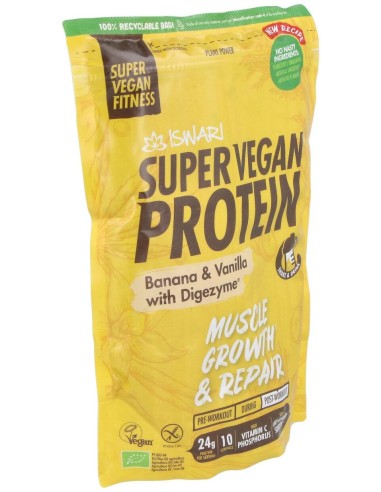 Super Vegan Protein Fitness Platano-Vainilla 350Gr