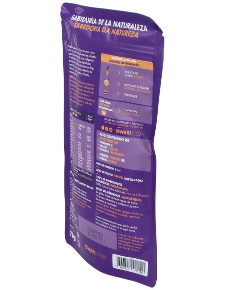 Açai Liofilizado Superalimento 70Gr. Bio