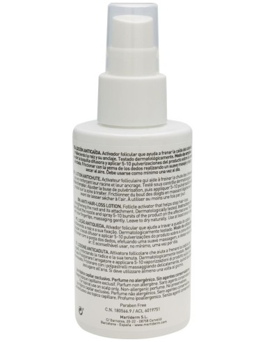 Martiderm Hair System 3Gf Loción Anticaída Unisex, 100 Ml