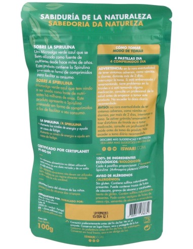 Spirulina Superalimento 200Comp. Bio