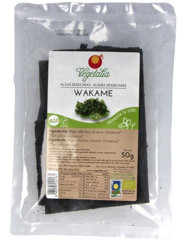 Vegetalia Algas Wakame 50G