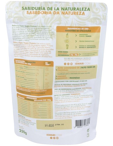 Super Vegan Protein Superalimento 250Gr. Bio