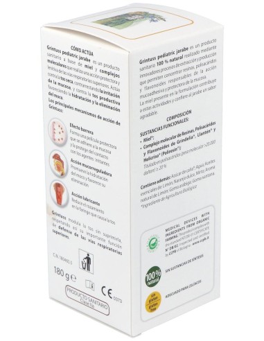 Aboca Grintuss Pediatric Tos Seca Y Productiva Jarabe 180G